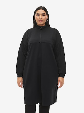 Robe 'Malisa' Zizzi en noir : devant