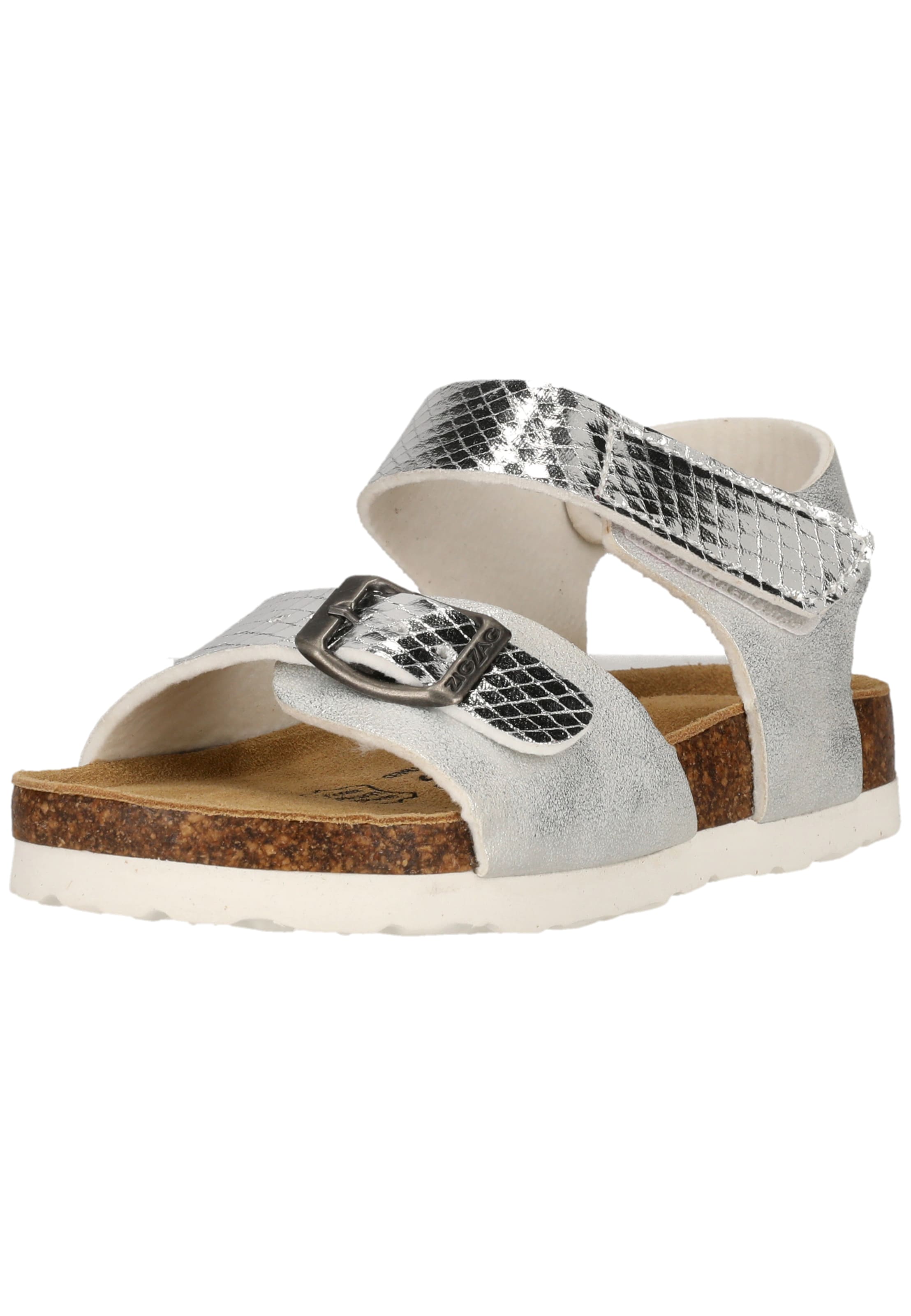 ZigZag Sandals 'Avila' in Silver: front