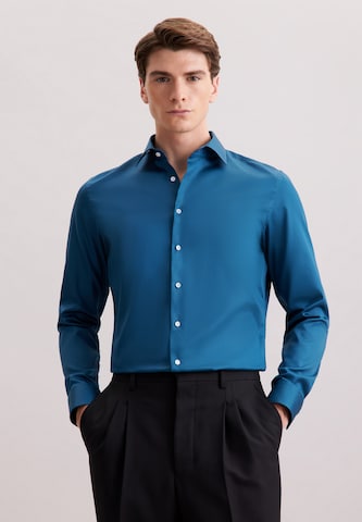 Coupe slim Chemise 'SMART CLASSICS' SEIDENSTICKER en bleu : devant