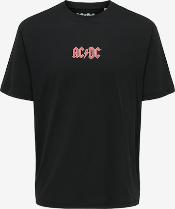 juoda Only & Sons Marškinėliai 'ONSACDC': priekis