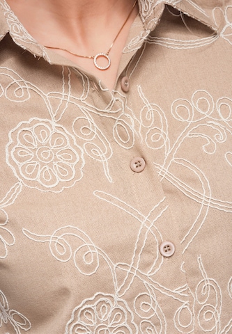 Ombre Blouse in Beige