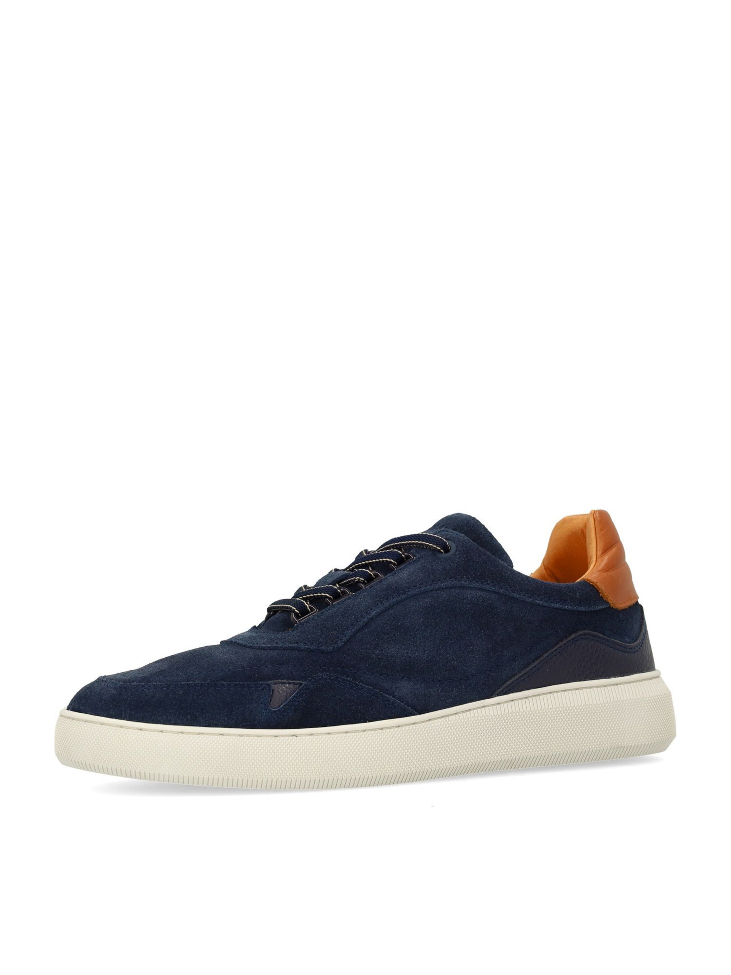 Baskets basses MANFIELD en bleu : devant