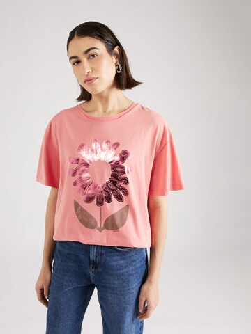 BOSS - Camiseta en rosa: frente