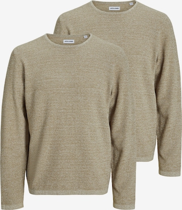 JACK & JONES Sweater 'George' in Beige: front