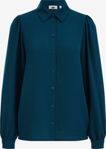 WE Fashion Blouse in Blauw: voorkant