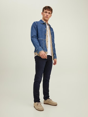 Coupe slim Jean 'Glenn' JACK & JONES en bleu