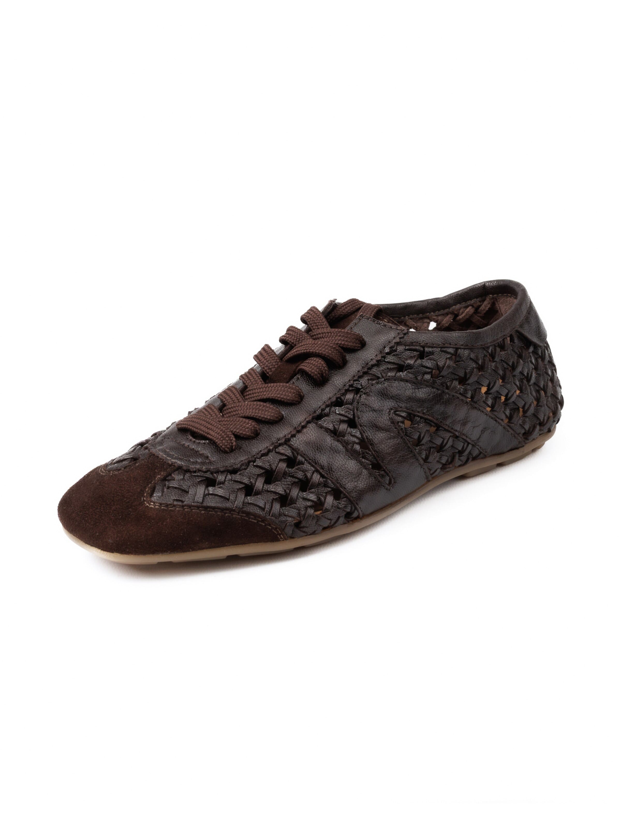 Baskets basses 'MARINE' 5PM en marron : devant