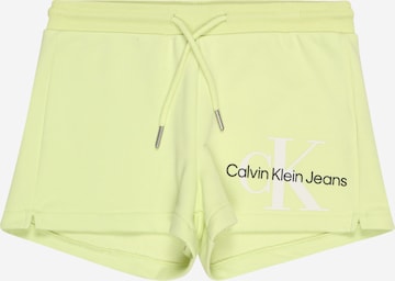 Calvin Klein Jeans Püksid, värv roheline: eest vaates