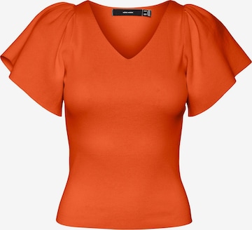 VERO MODA Trui 'GINNY' in Oranje: voorkant