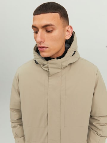 JACK & JONES Zimná parka 'BLATIGER' - Béžová