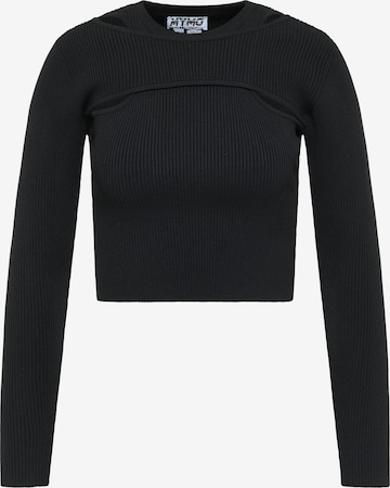 myMo ATHLSR Pullover in Schwarz: predná strana