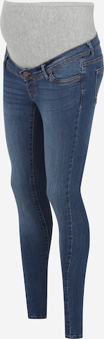 MAMALICIOUS Skinny Farkut 'MLVancouver' värissä sininen: etupuoli