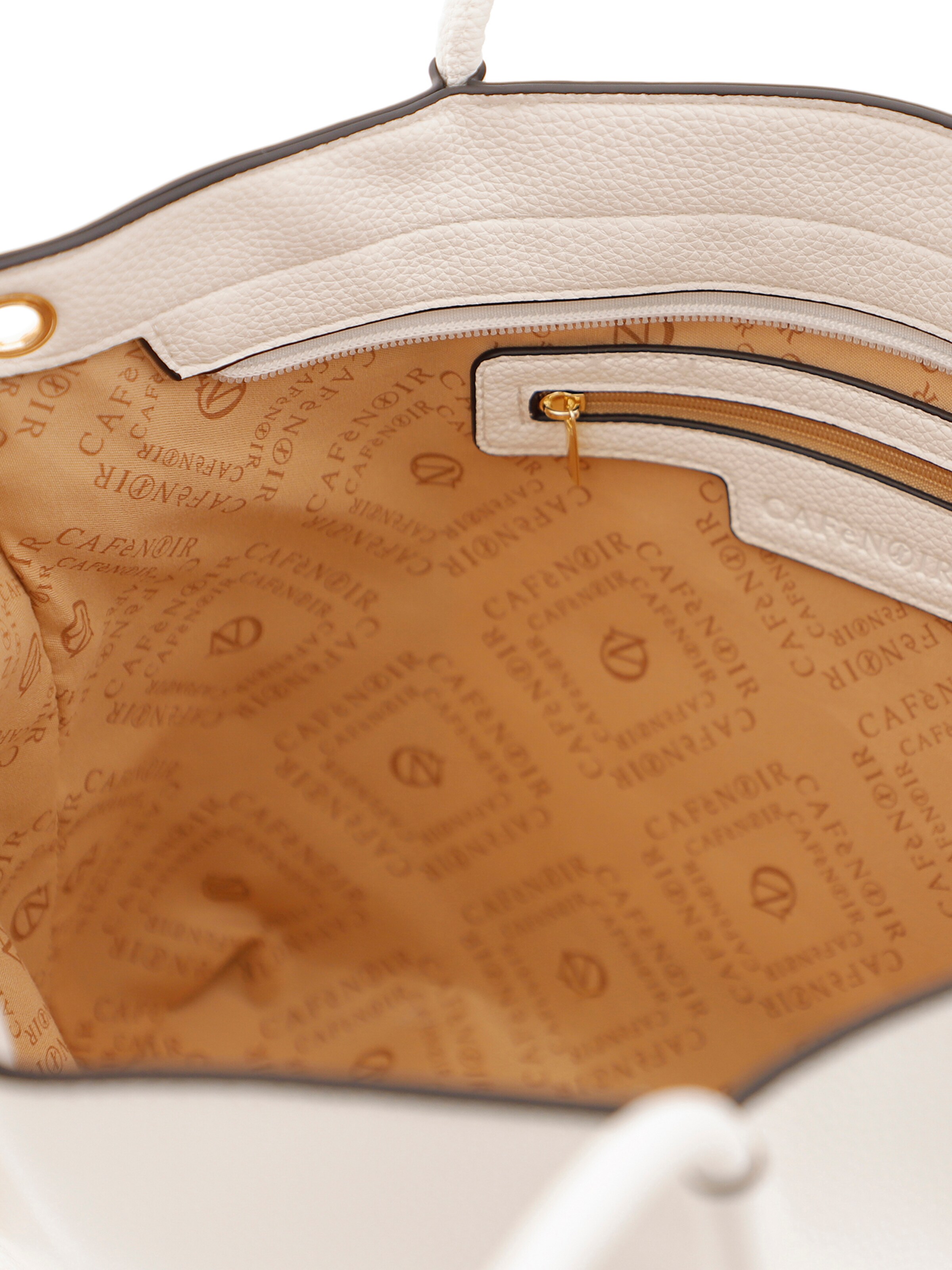 Borsa a sacco di CAFè NOIR in bianco