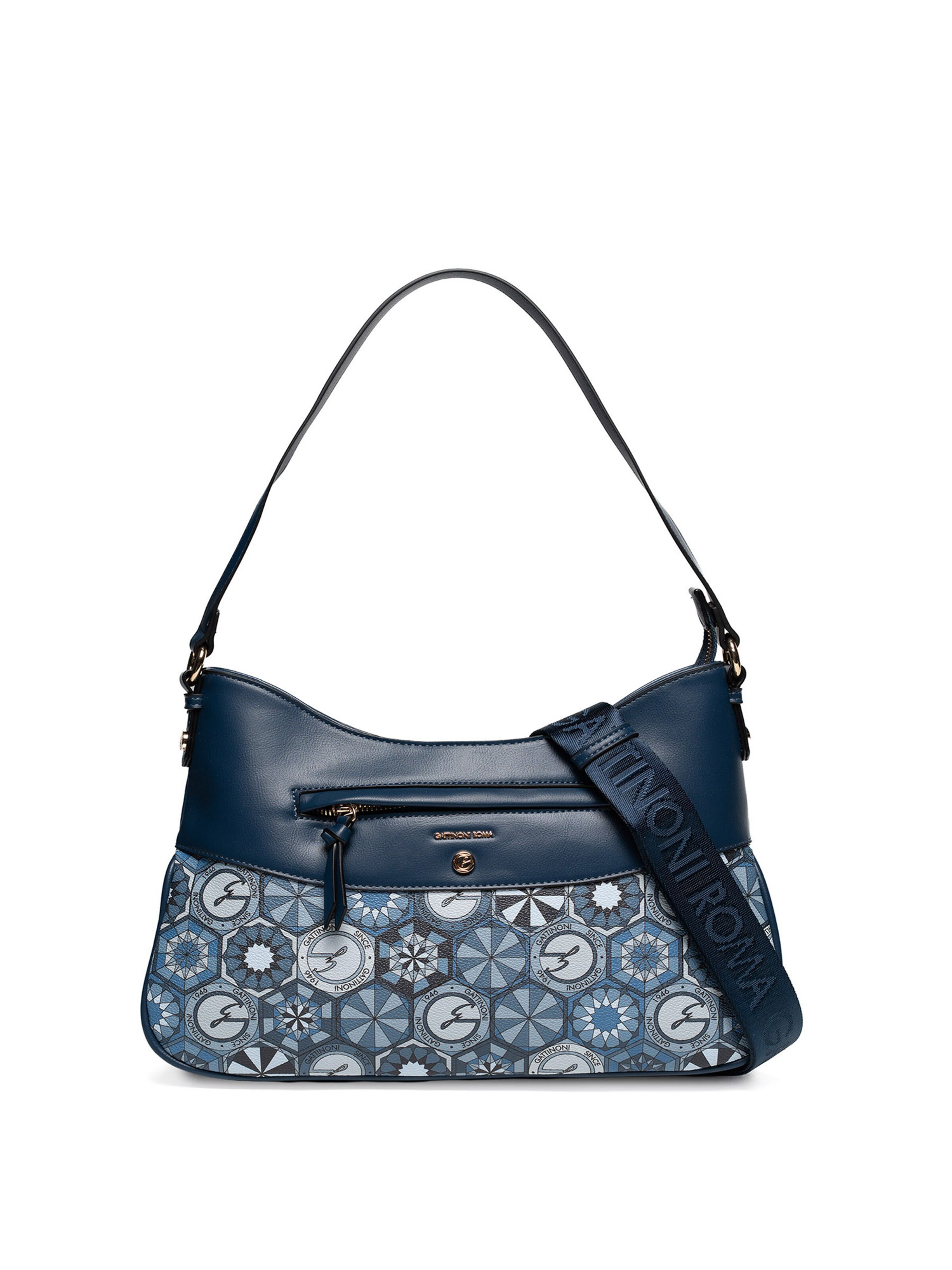 Borsa a mano di Gattinoni in blu: frontale