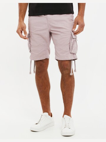 Regular Pantalon cargo 'Manchester' Threadbare en rose : devant