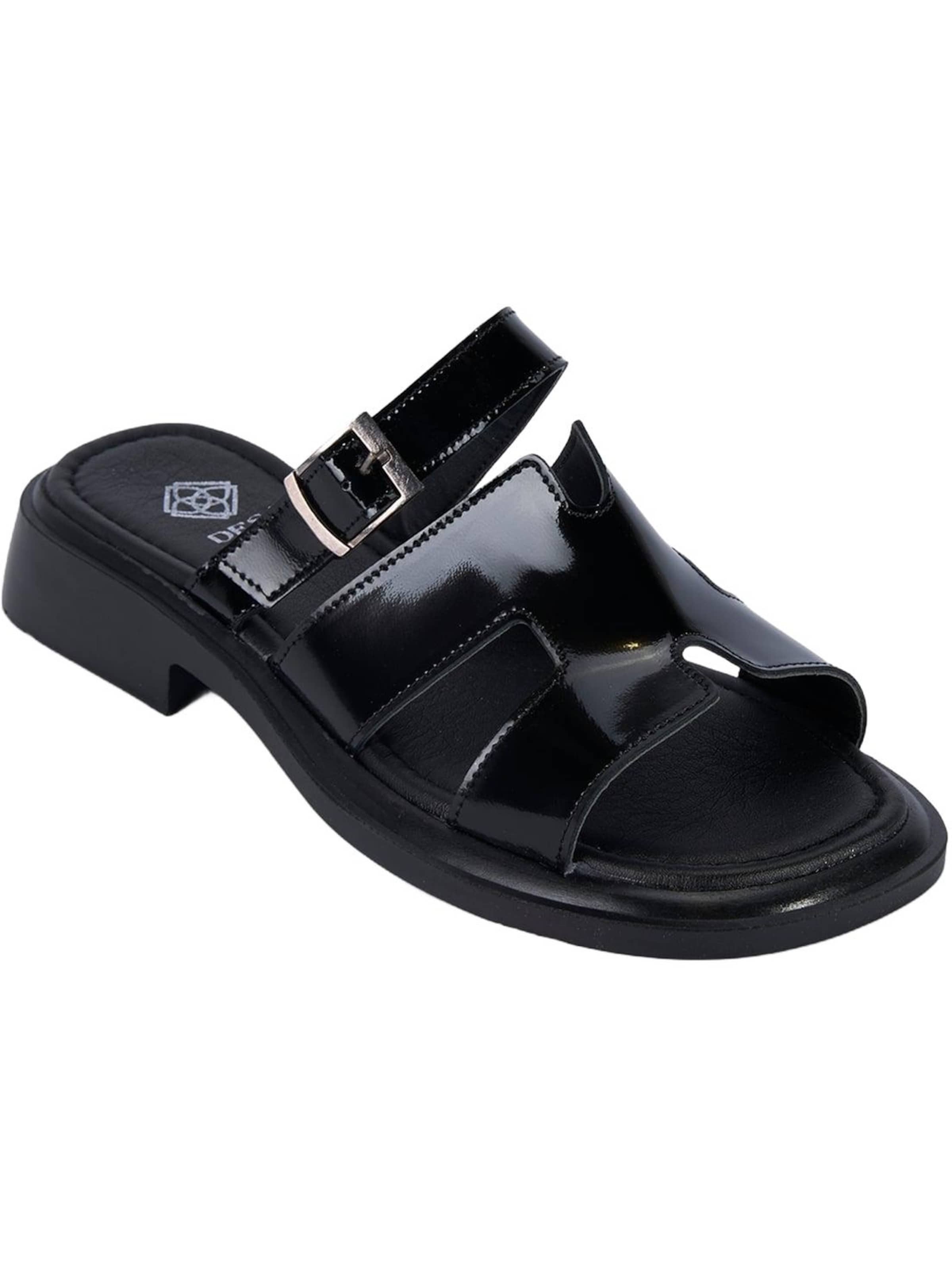 Desa - Zapatos abiertos en negro