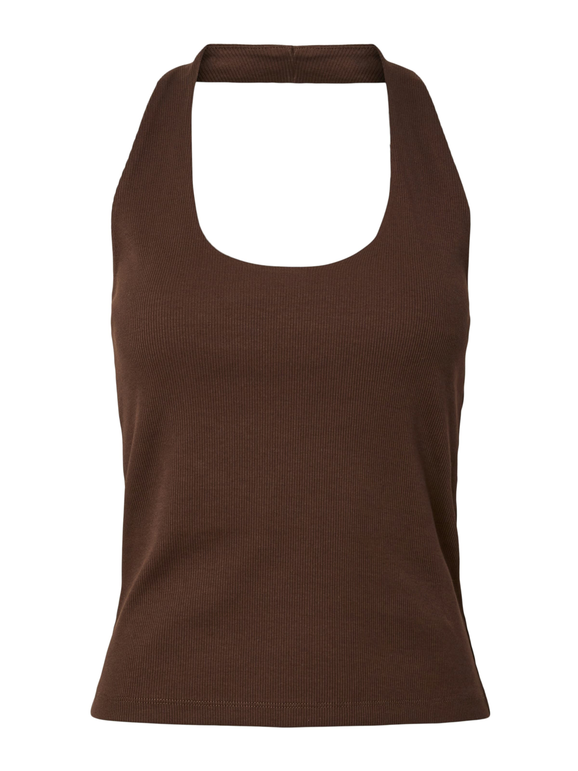 PIECES Топ 'PCMAY' в Коричневый: спереди