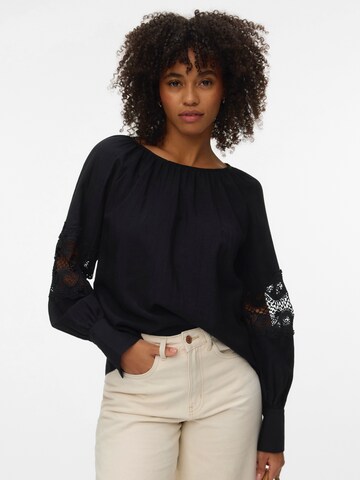 VERO MODA Bluza | črna barva: sprednja stran