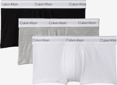 L dydžio Boxer trumpikės iš Calvin Klein Underwear, spalva – šviesiai pilka / juoda / balta, Prekių apžvalga