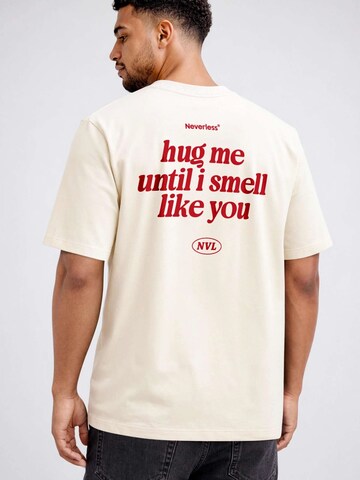 Neverless Shirt 'Hug Me' in Beige