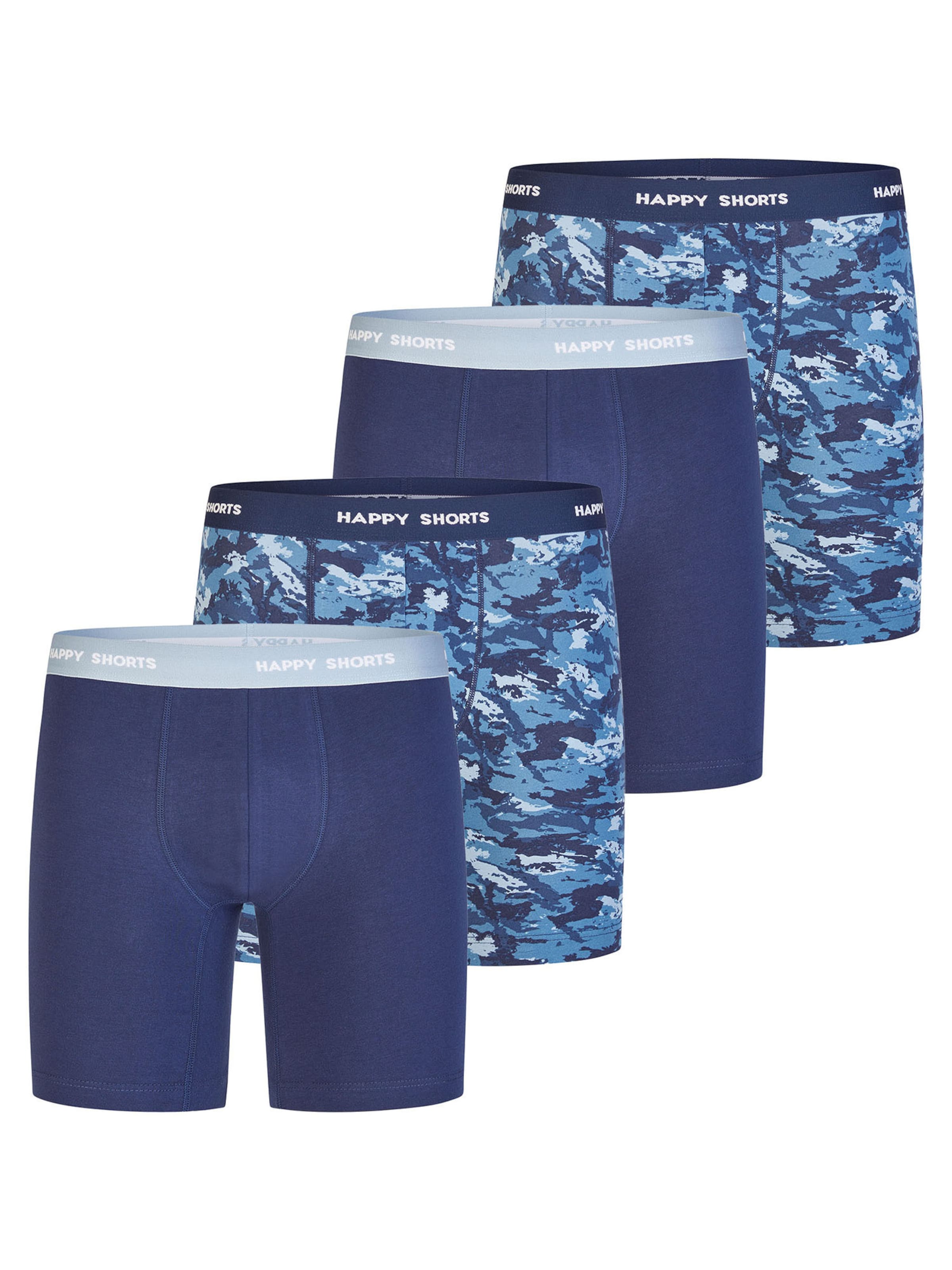 Happy Shorts Boxershorts in Blauw: voorkant
