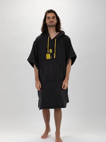 Pacifique Sud Athletic Robe 'Surf' in Grey: front