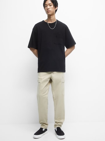 regular Pantaloni cargo di Pull&Bear in beige: frontale