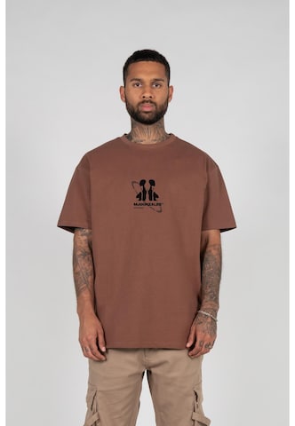 T-Shirt 'Circle x Heavy' MJ Gonzales en marron : devant