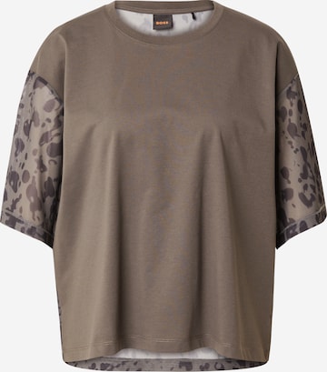 T-shirt 'Eburda' BOSS Orange en gris : devant