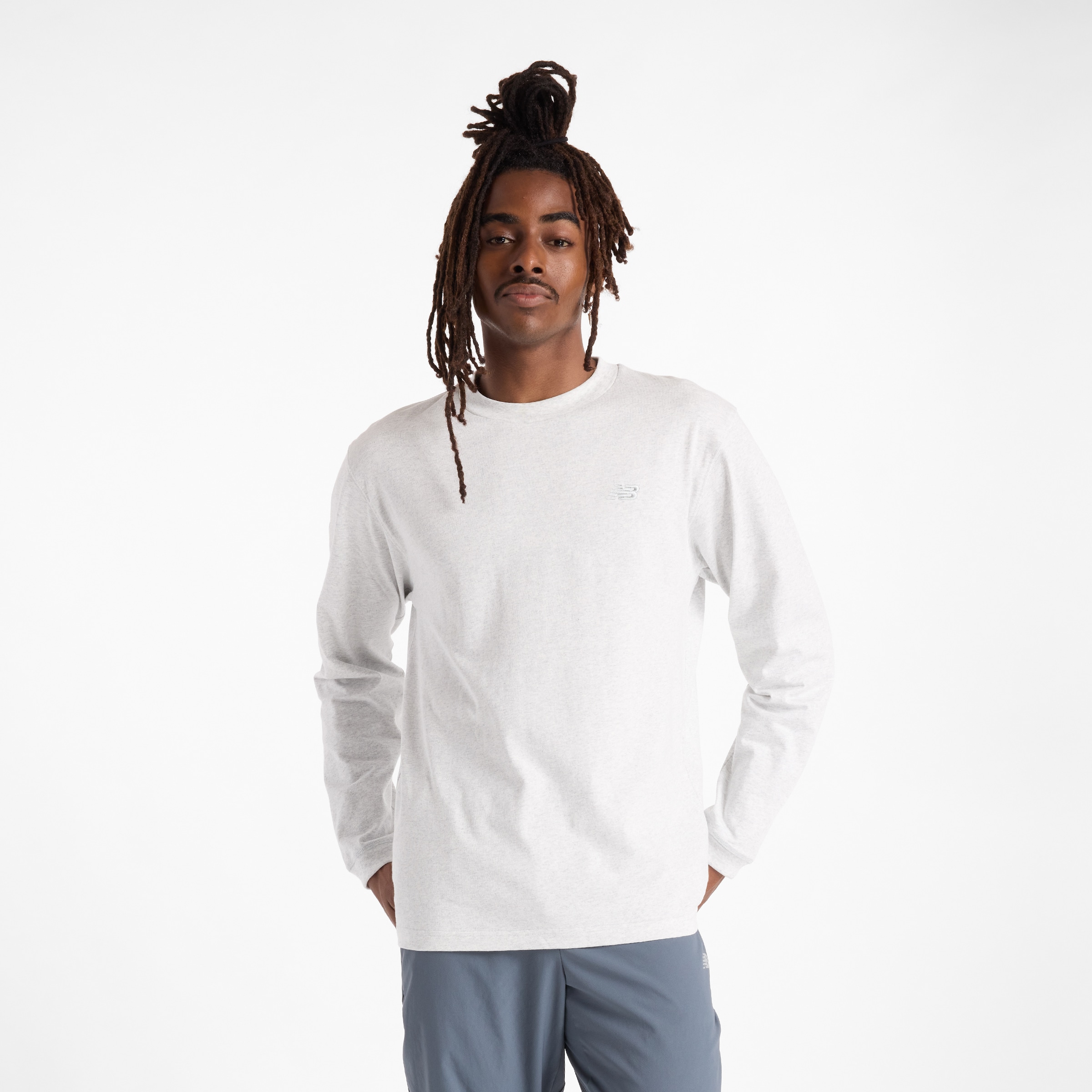 new balance Funktionsshirt 'Athletics' in Grau: Vorderseite