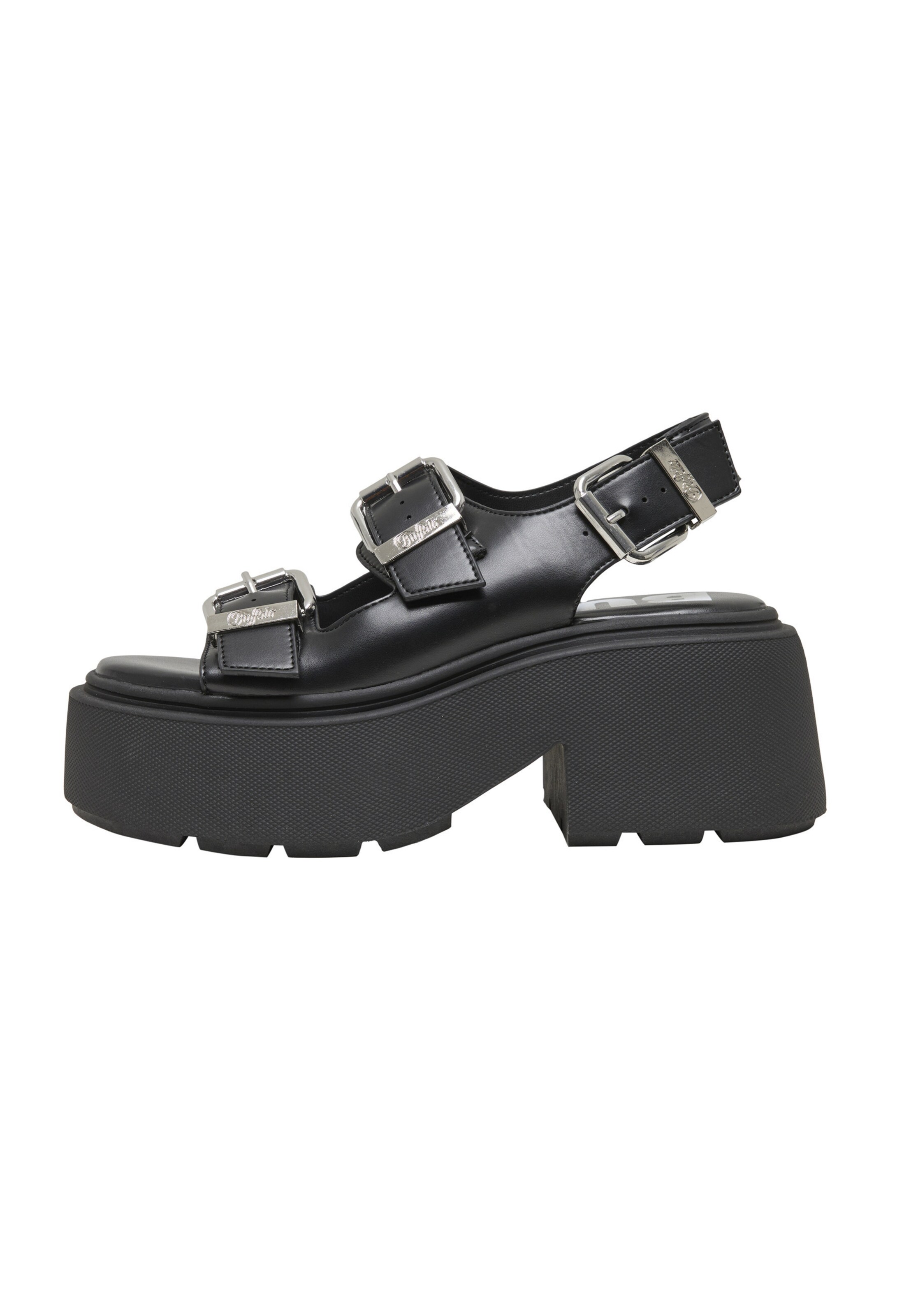 BUFFALO Sandály 'Vicious Athena' – černá: přední strana