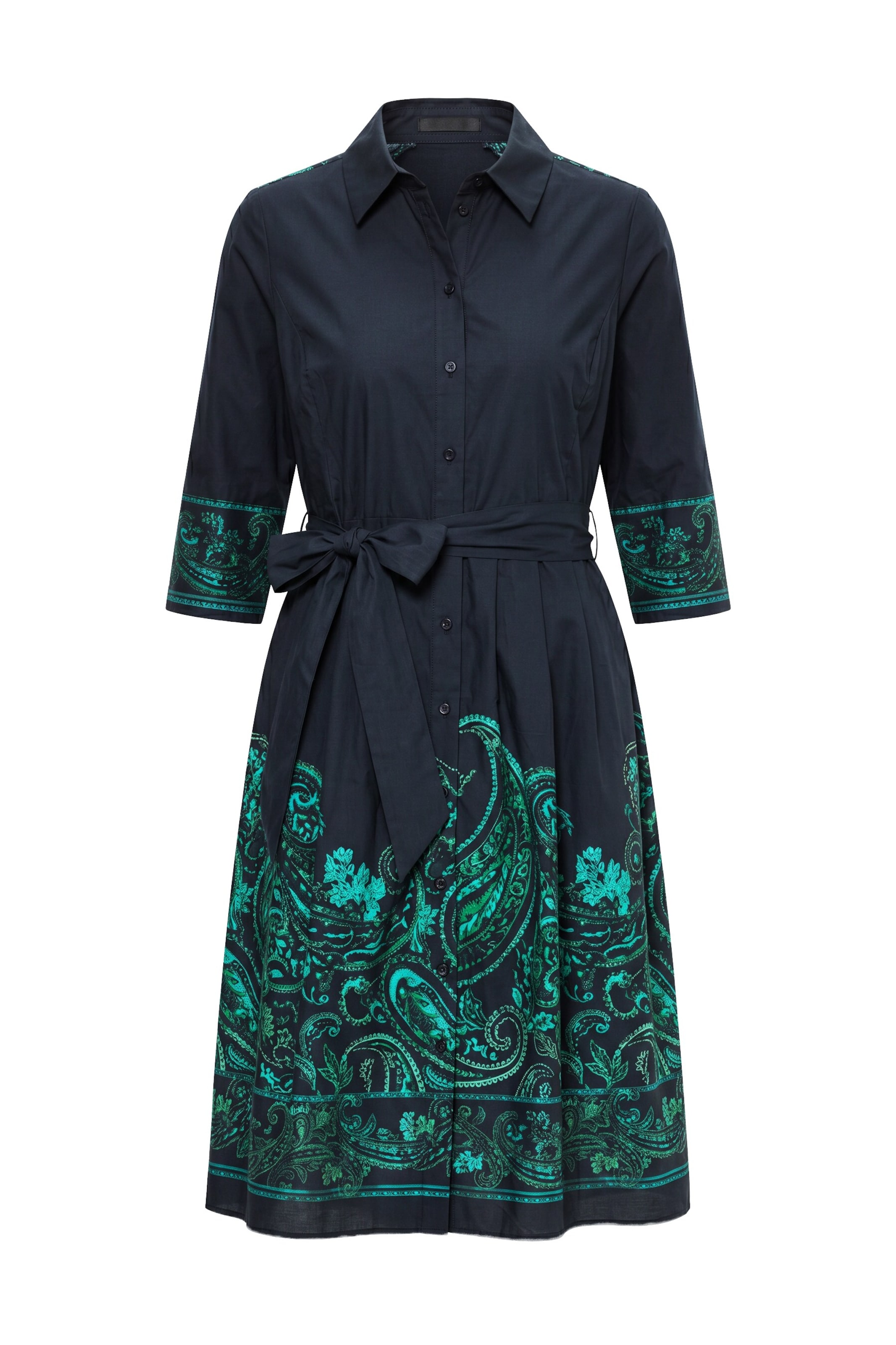 Ulla Popken Blousejurk in Blauw: voorkant