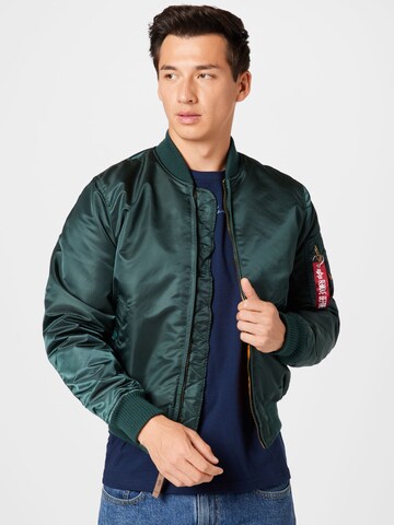 ALPHA INDUSTRIES Átmeneti dzseki - zöld: elől