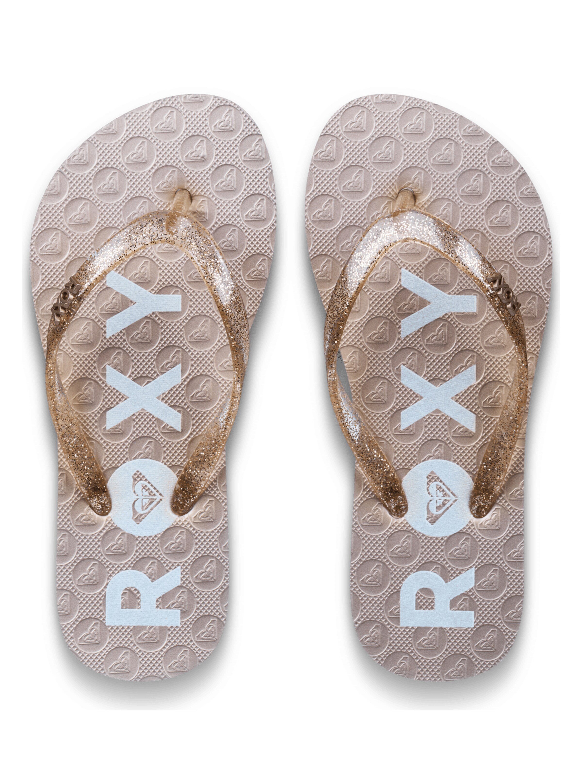 ROXY Sandale 'Viva Sparkle' in Braun