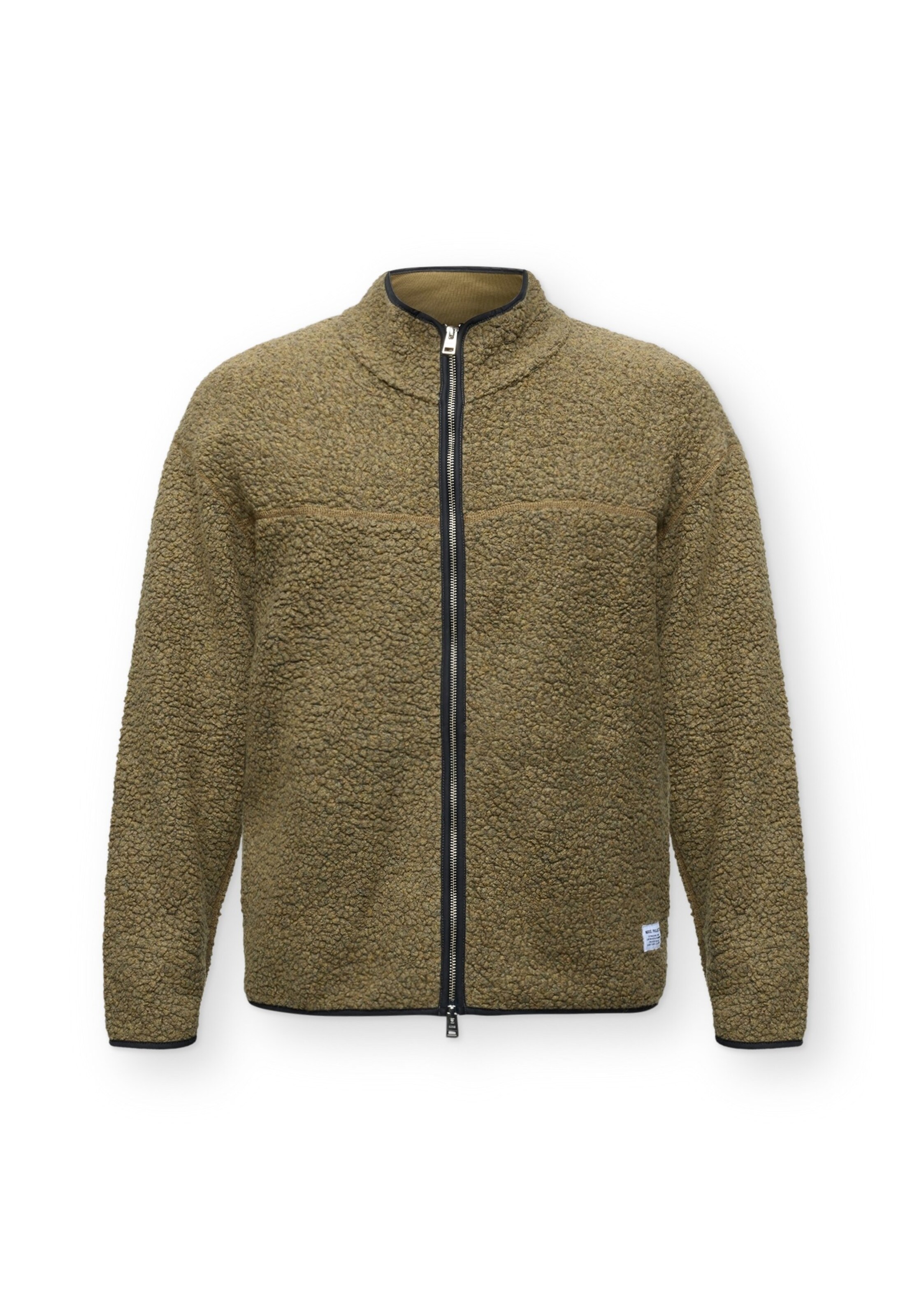 NORSE PROJECTS Fleecejacka 'Bjerget' i brun: framsida