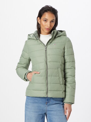 Tommy Jeans - Casaco de inverno em verde: frente