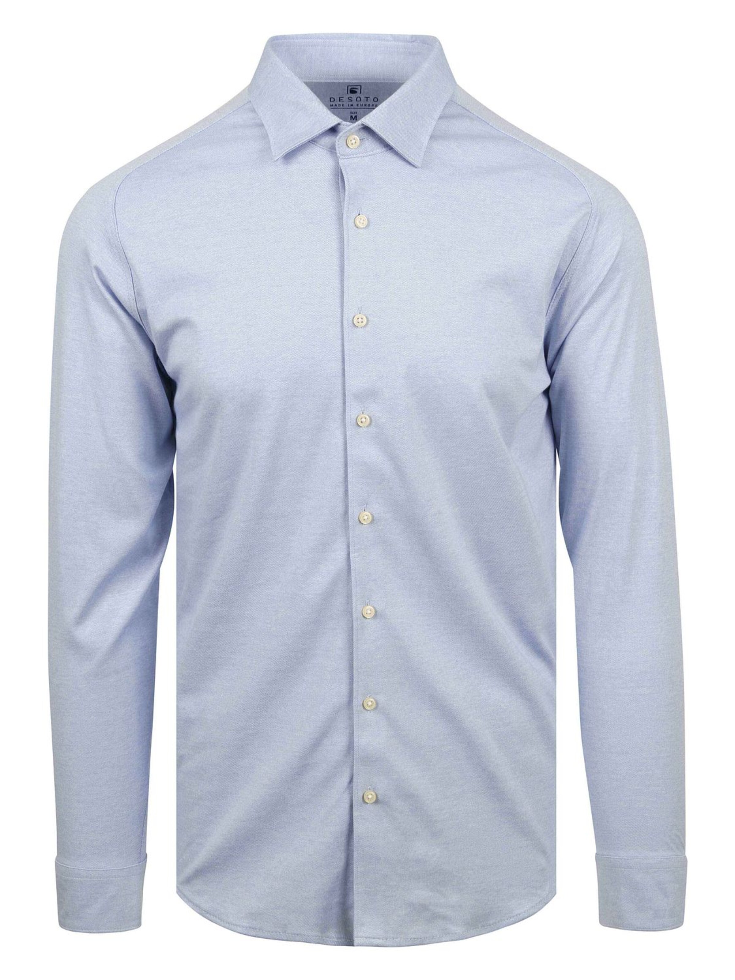 DESOTO Slim fit Overhemd 'Kent' in Blauw: voorkant