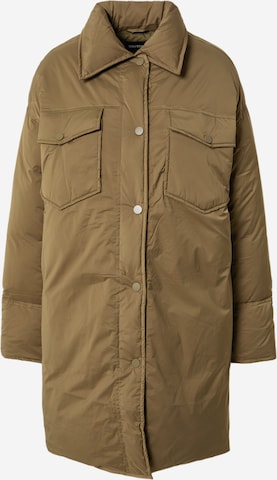 MEOTINE Between-seasons coat 'CHARLIE' in Green: front