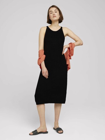 TOM TAILOR DENIM Knitted dress in Black