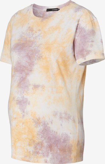 Supermom T-Shirt 'Tie Dye' in hellgelb / flieder / weiß, Produktansicht