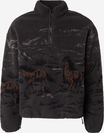 juoda LEVI'S ® Megztinis 'Idyllwild Sherpa Popover Sweatshirt': priekis