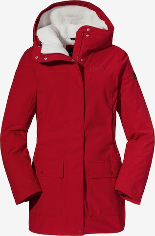 Schöffel Outdoor Jacket 'Rotterdam' in Red: front