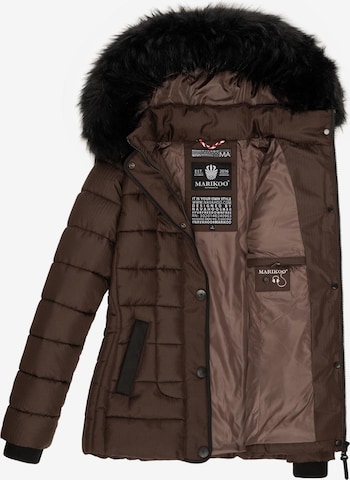 MARIKOO Winter Jacket 'Unique' in Brown