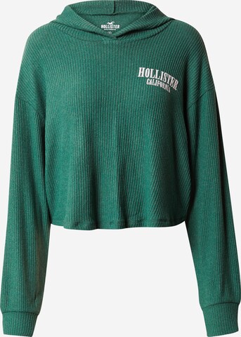 HOLLISTER Футболка в Зеленый: спереди