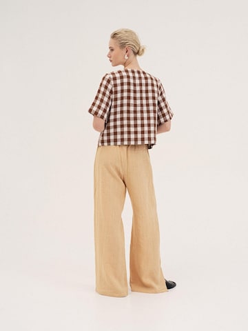 AmourLinen Blouse 'Maeve' in Brown