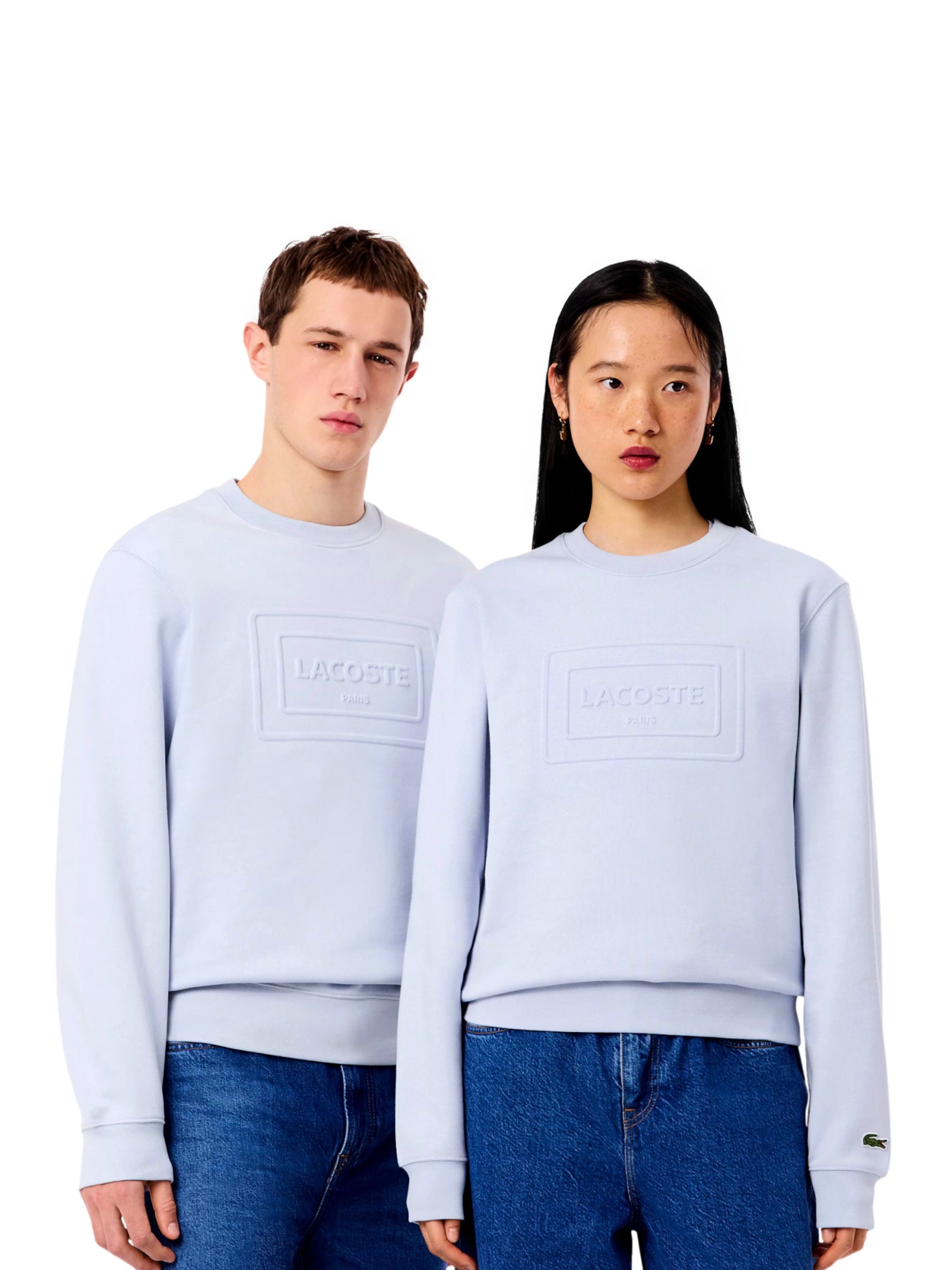 Felpa di LACOSTE in blu: frontale