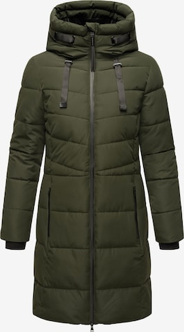 MARIKOO Winter coat 'Natsukoo XVI' in Green: front