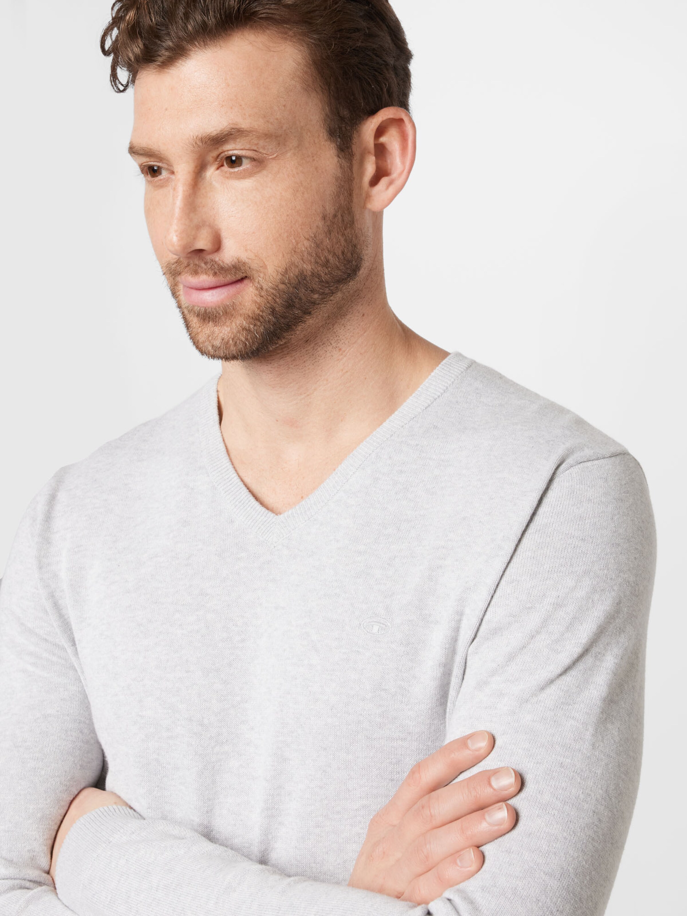 Männer Pullover & Strick TOM TAILOR Pullover in Hellgrau - GB30515 Männer Pullover & Strick TOM TAILOR Pullover in Hellgrau - GB30515