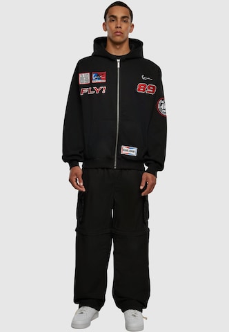 Karl Kani Zip-Up Hoodie in Black