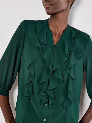 Chemisier Apricot en vert